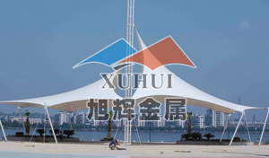 膜结构车棚演示生活新时尚