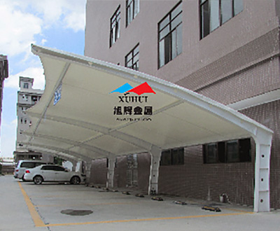 江门市雷利照明公司车棚案例
