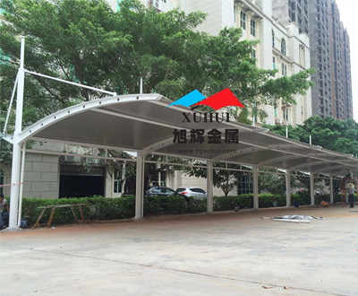 南雄市度税局张拉膜车棚案例