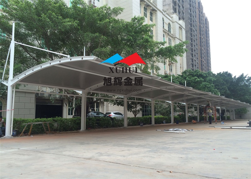 南雄市度税局张拉膜车棚案例