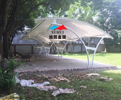 阳江军分区家属张拉膜车棚案例