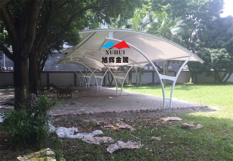 阳江军分区家属张拉膜车棚案例