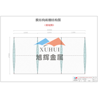 膜结构雨棚结构图