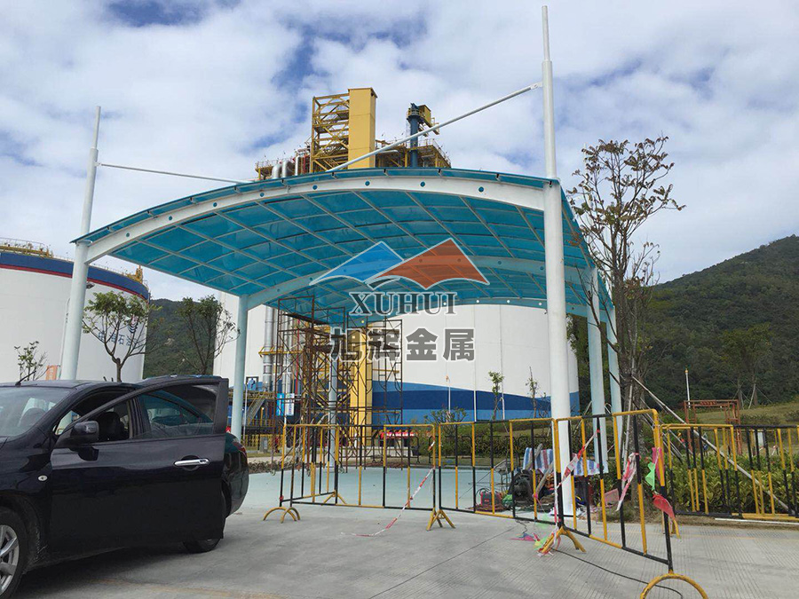 中海石油深圳有限公司钢结构车棚