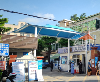 中山市神湾医院膜结构雨棚案例