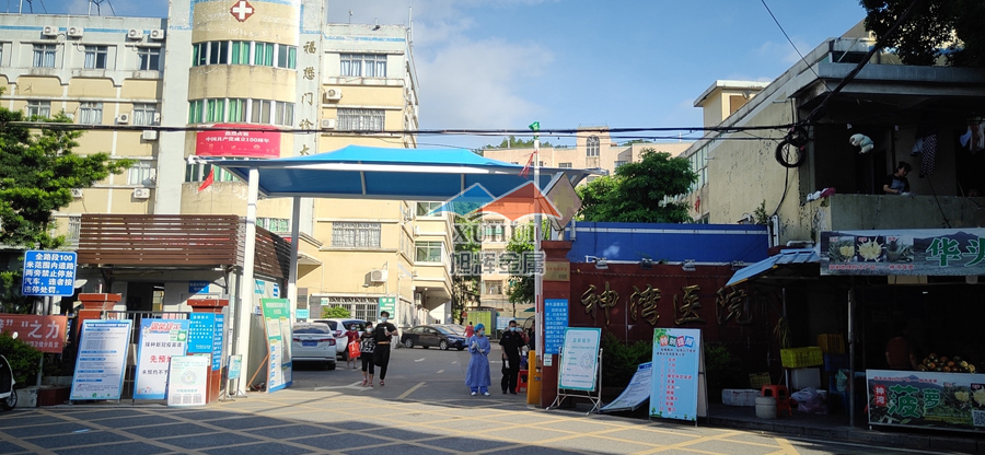中山市神湾医院膜结构雨棚案例