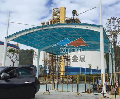 深圳大鹏新区海油公司大巴车棚工程