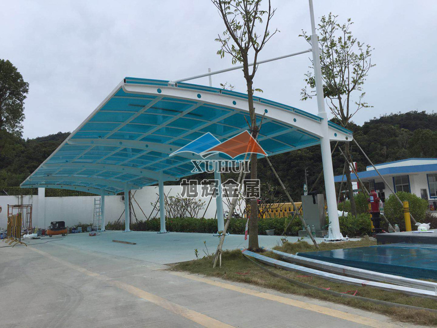 深圳大鹏新区海油公司停车棚工程